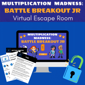 Multiplication Madness Jr: Battle Breakout Jr VirtualEscapeRooms